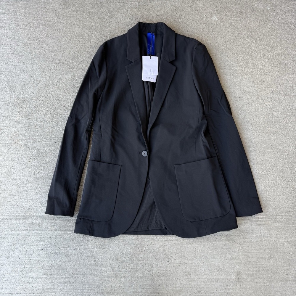 Kit + Ace Womens Relaxed‎ Stretch Blazer Black Size 4 NWT